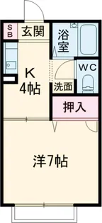 真鍋ハイム【202号室】の間取り