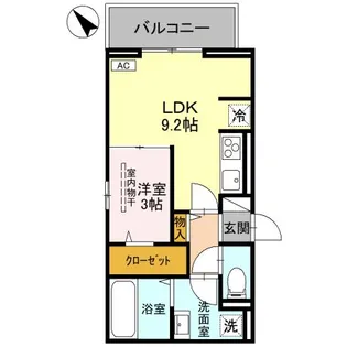 クレシア武蔵浦和【2階】の間取り