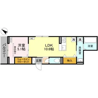 ノーブルラフィネ白幡【2階】の間取り