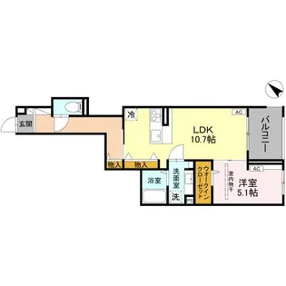 ノーブルラフィネ白幡【2階】の間取り