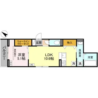 ノーブルラフィネ白幡【3階】の間取り