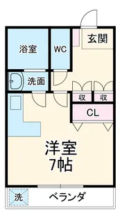 静清第三ハイツ【102号室】の間取り