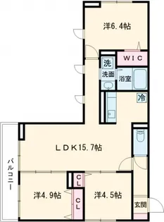 セレスティア東葛西IV【3階】の間取り