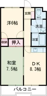 ベ・ハーゲンハイム城東【317号室】の間取り