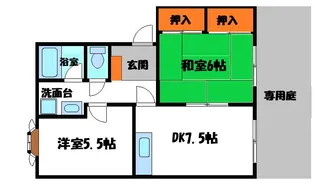 メゾン昴【1階】の間取り