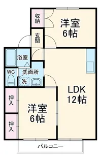 グランドール愛【2階】の間取り