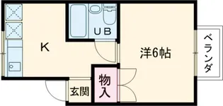 ハイツ山喜【1階】の間取り
