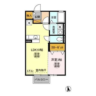 カーサ・ヴィオラ A【2階】の間取り