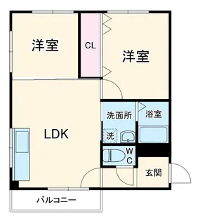大島マンション印場元町【2階】の間取り