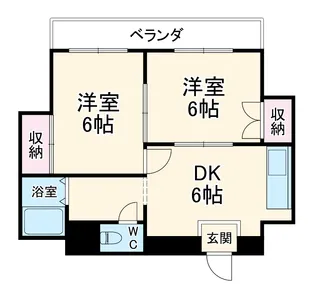 メゾンクリハラ【2階】の間取り