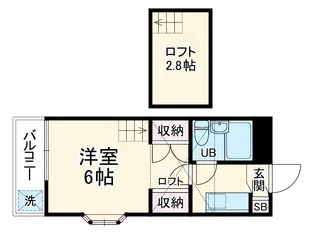 ジュネパレス船橋第22【2階】の間取り