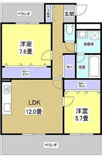 メゾンアスカ【301号室】の間取り