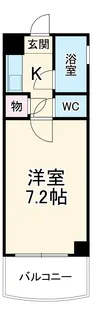 アジュールITO【403号室】の間取り