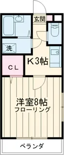 ウエストフレーズ 【302号室】の間取り