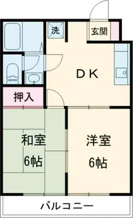 ニューメモハイツ【201号室】の間取り