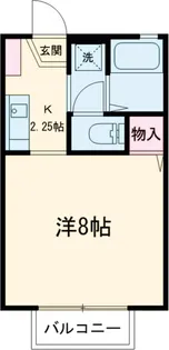 シャトーグランドハイムC棟【206号室】の間取り