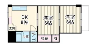鈴蘭ビル【6階】の間取り