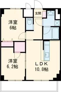L'Foria瑞江【503号室】の間取り