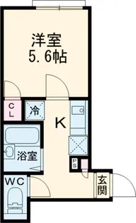 サンプレイス用賀【1階】の間取り