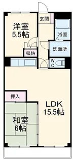 ライフ21INA【203号室】の間取り