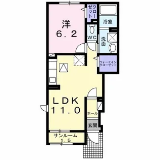 アーバンシティ Ⅰ【1階】の間取り