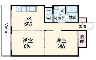 山口マンション【1階】の間取り