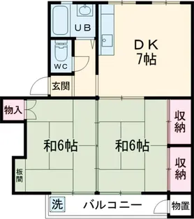 富士見町住宅29号棟【301号室】の間取り