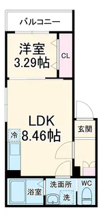 LD八千代中央【3階】の間取り