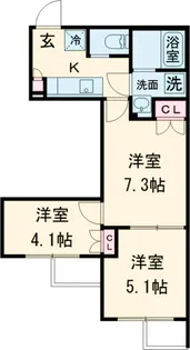 BRICK RESIDENCE 目黒本町【3階】の間取り