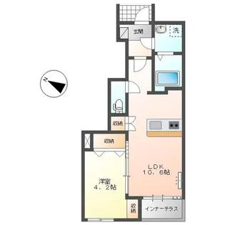 サンローズⅡ【101号室】の間取り