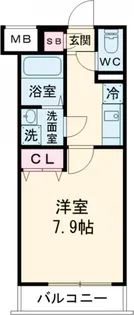 クレヴィスタ立石Ⅱ【1階】の間取り