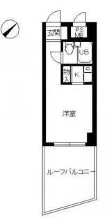 スカイコート横浜日ノ出町【3階】の間取り