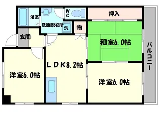グラシエール門真【4階】の間取り