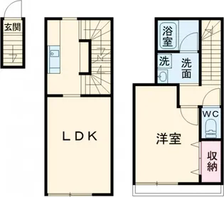 コクーン北町【203号室】の間取り