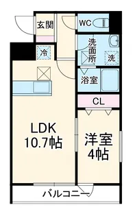 リーブルファイン川口辻Ⅱ【3階】の間取り