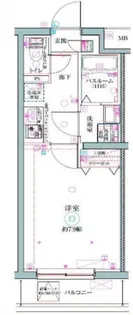 クレヴィスタ立石Ⅱ【4階】の間取り