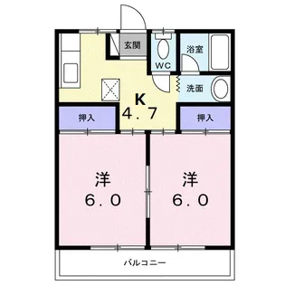 アネックスⅠ【2階】の間取り