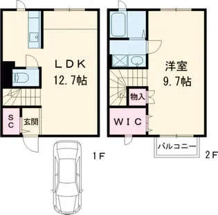 Kaguya N【N03号室】の間取り
