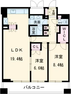 グラン・アベニュー名駅【10階】の間取り