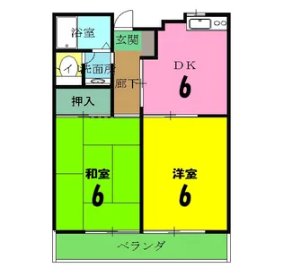 サンフォレスタ【203号室】の間取り