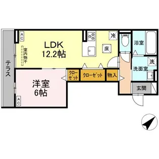 D-avanceつつじが丘Ⅱ【1階】の間取り