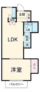 西沖ハイツⅠ【207号室】の間取り