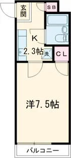 TフラッツⅡ【103号室】の間取り
