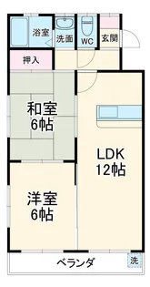 コーポエイト【1階】の間取り