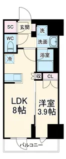 グランカーサ船堀Ⅱ【3階】の間取り