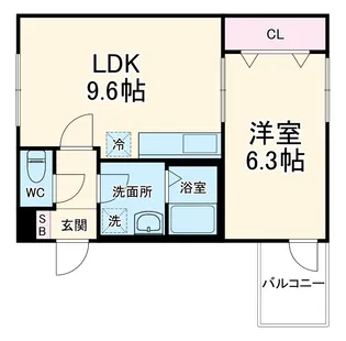 シャトームートン新船橋【205号室】の間取り