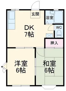 ハイツF【1階】の間取り