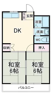 メゾンソレイユ【205号室】の間取り