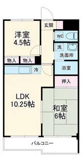 グランドール大幸Ⅱ【1階】の間取り