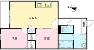 ハーモニー多摩平【2階】の間取り